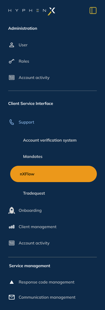 HyphenX Design Language screen