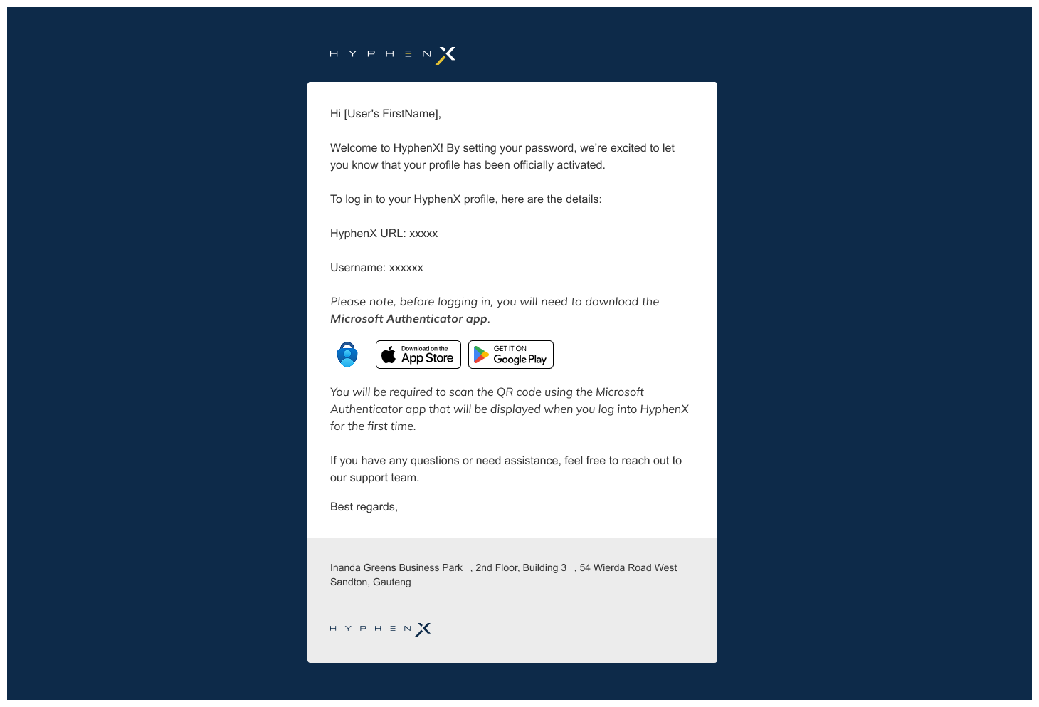 Multi-Factor Authentication screen