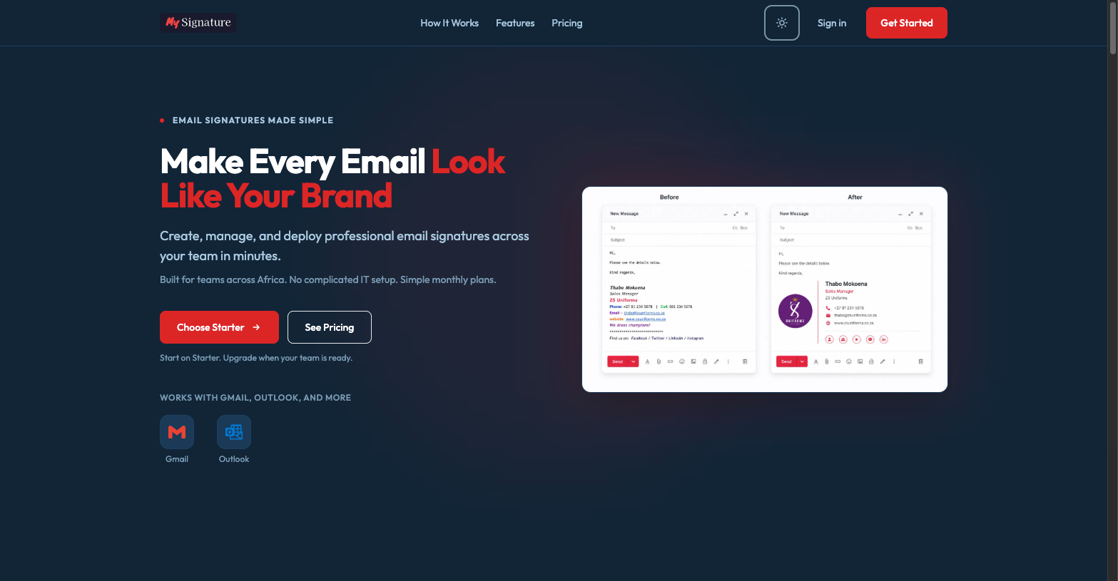 Make Every Email Look Like Your Brand screen