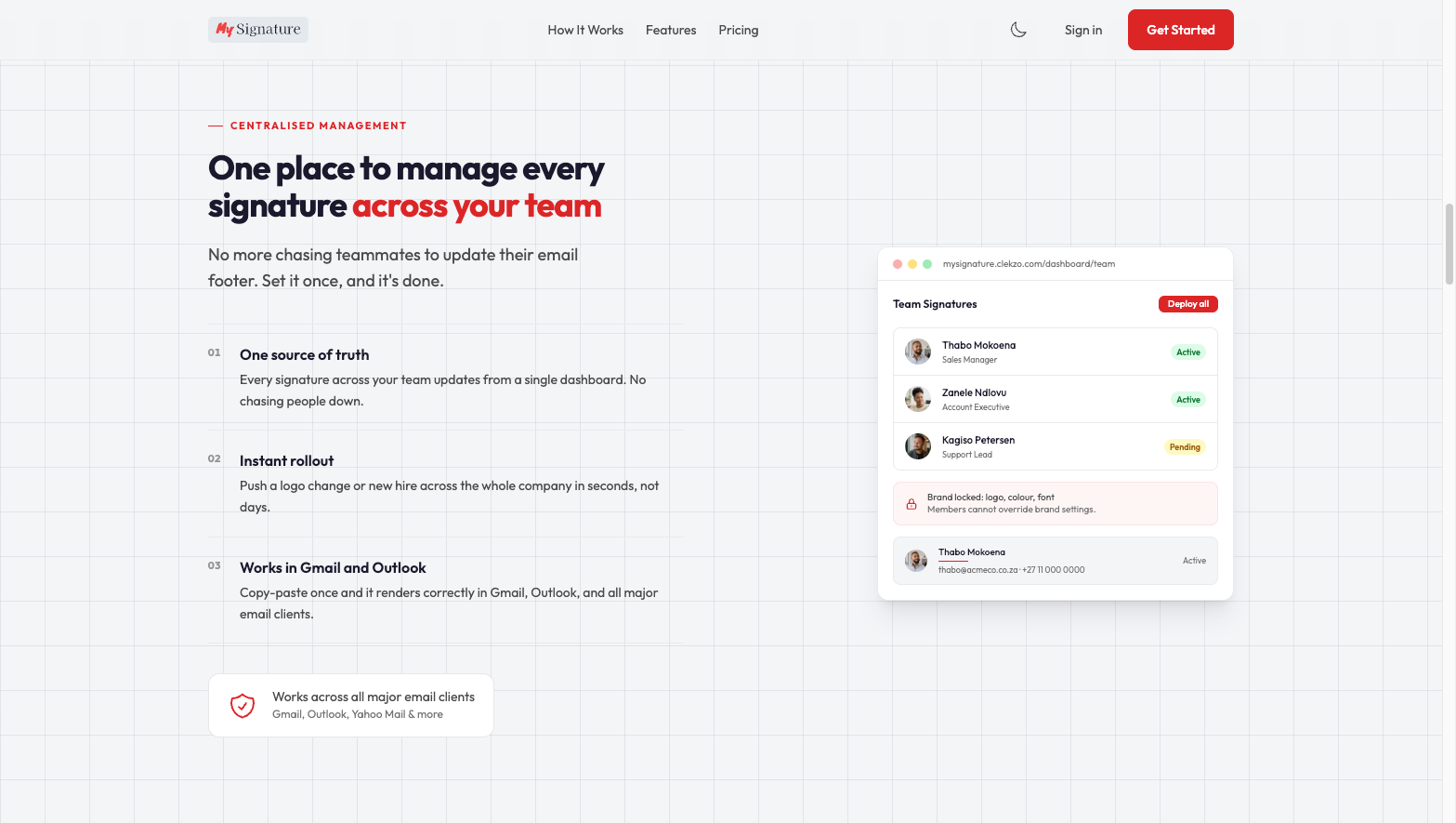 One Place to Manage Every Signature Across Your Team screen