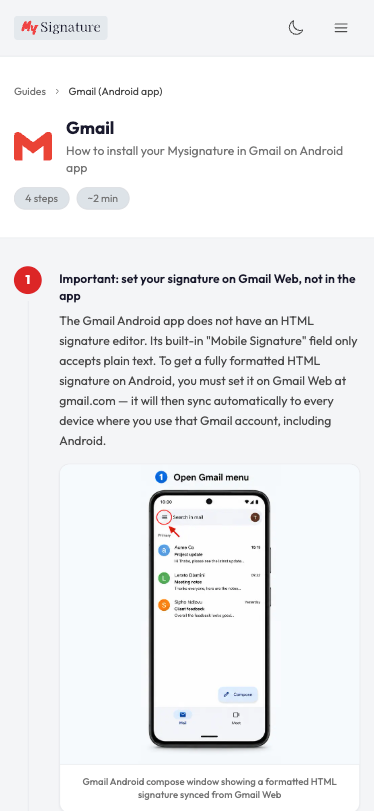 Step-by-Step Guides for Every Email Client screen