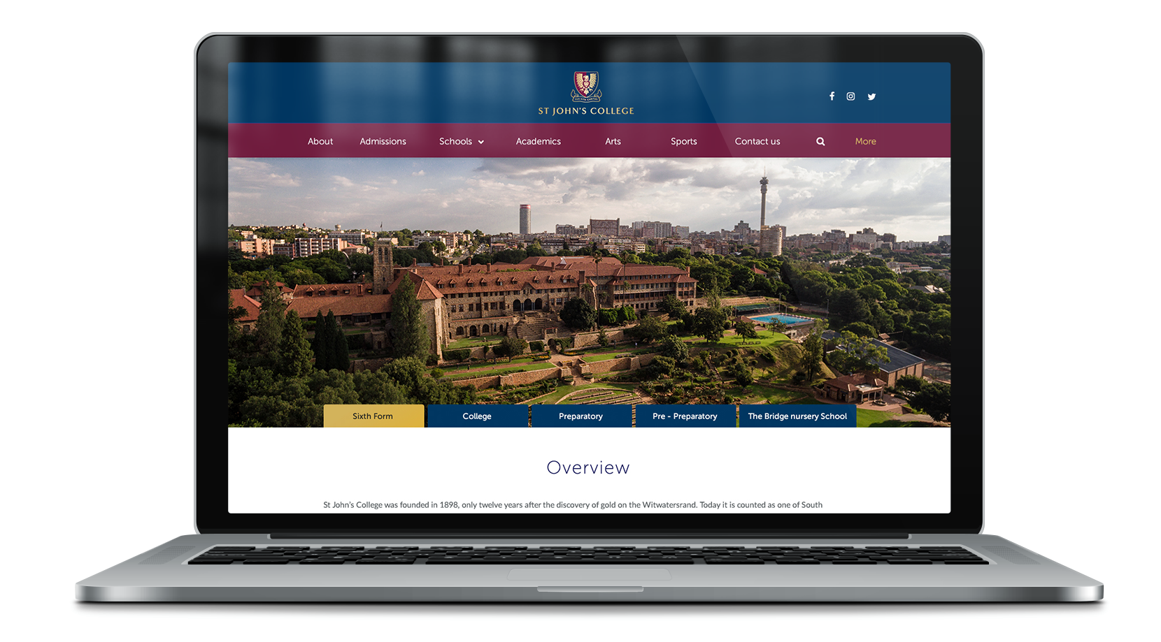 Heritage-Led Homepage screen